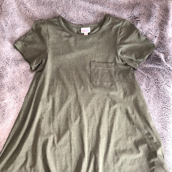 Army Green Lularoe Carly - Picture 2 of 5